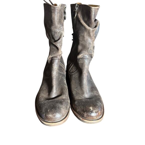 Sofft Sharnell Brown Leather Waterproof Lace Up Boots - Picture 4 of 10